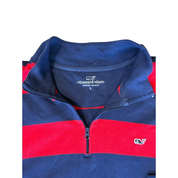 Vineyard Vines Long Sleeve Shirts Men Large Lot of 2 Rugby 1/4 Zip USA Preppy‎ - Picture 7 of 8